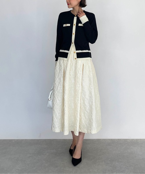 PICCIN(ピッチン)の「【日本製】ゴールドボタンカーディガン(カーディガン/ボレロ・レディース・ブラック/アイボリー・M)」の18枚目の写真