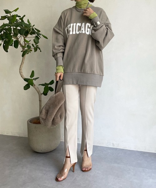 DouDou（ドゥドゥ）の「シアータートル（Tシャツ/カットソー・レディース・ブラック/オフホワイト/グリーン/グレー/ホワイト・FREE）」の22枚目の写真