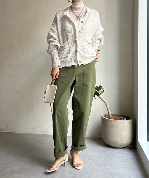 DouDou（ドゥドゥ）の「シアータートル（Tシャツ/カットソー・レディース・ブラック/オフホワイト/グリーン/グレー/ホワイト・FREE）」の11枚目の写真