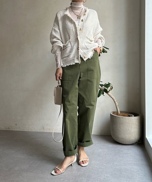 DouDou（ドゥドゥ）の「シアータートル（Tシャツ/カットソー・レディース・ブラック/オフホワイト/グリーン/グレー/ホワイト・FREE）」の13枚目の写真