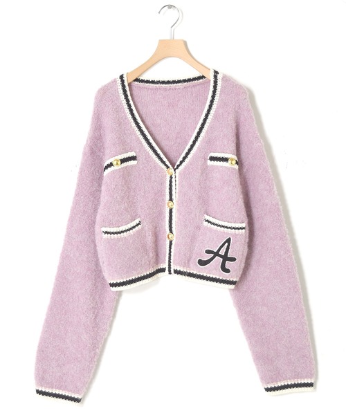 Alley by w closet(アリーバイダブルクローゼット)の「【Alley】レタードカーディガン(カーディガン/ボレロ・レディース・ピンク/アイボリー/ブルー・FREE)」の9枚目の写真