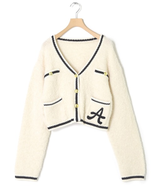 Alley by w closet(アリーバイダブルクローゼット)の「【Alley】レタードカーディガン(カーディガン/ボレロ・レディース・ピンク/アイボリー/ブルー・FREE)」の15枚目の写真