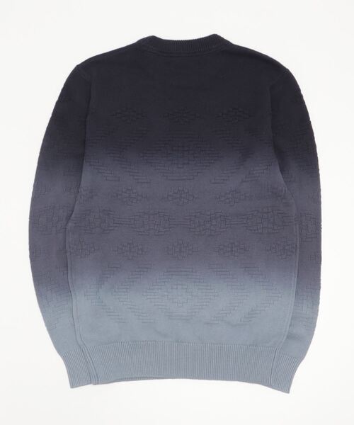 SCOTCH&SODA（スコッチアンドソーダ）の「オーガニックコットン ジャカード セーター【168496】（ニット/セーター・メンズ・ブルー系その他/グリーン系その他・MEDIUM/LARGE/SMALL）」の3枚目の写真