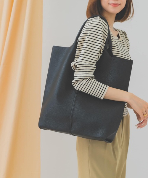 RODE SKO（ロデスコ）の「レザーライクトートバッグ（トートバッグ・レディース・カーキ/シルバー/ゴールド/グレー系その他/アイボリー/ブラック・ONE）」の8枚目の写真