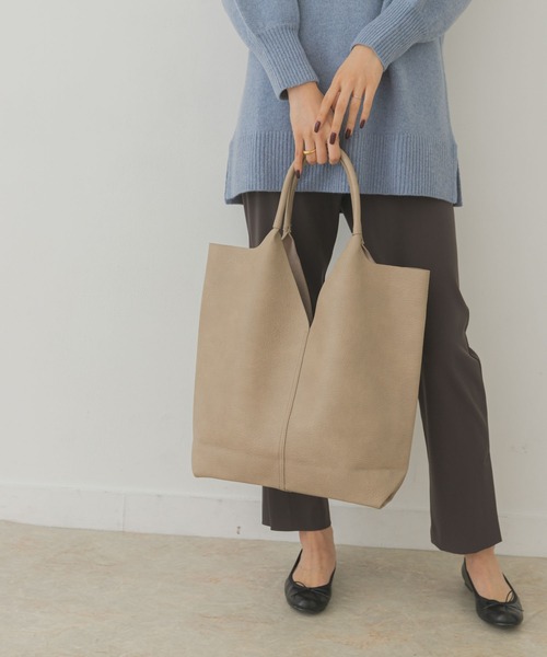 RODE SKO（ロデスコ）の「レザーライクトートバッグ（トートバッグ・レディース・カーキ/シルバー/ゴールド/グレー系その他/アイボリー/ブラック・ONE）」の4枚目の写真