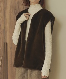 Ambre Neige | フェイクファーベスト／WEB/EC限定商品(ベスト)