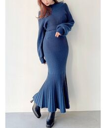 RESEXXY | バックリボンセットニットワンピース(ワンピース)