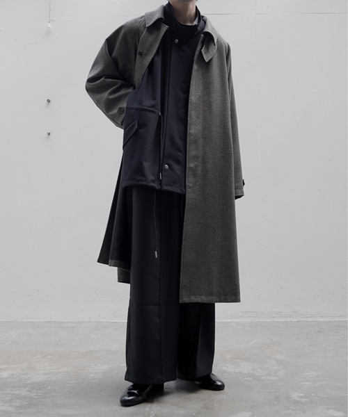 INTER FACTORY(インターファクトリー)の「ファッションインフルエンサー yuuki - High neck military vest / ハイネックミリタリーベスト made in INTER FACTORY(ベスト・メンズ・ブラウン/ブラック・FREE)」の12枚目の写真