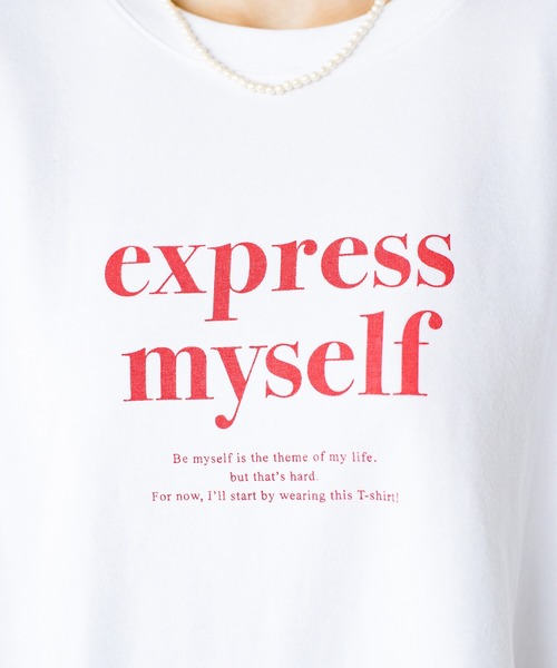 haco!（ハコ）の「自分らしさを出す一歩！コーデも気分も盛り上げて　落ち着きすぎずに大人っぽく見せるオリジナルロゴTシャツby who made me（Tシャツ/カットソー・レディース・オフホワイト/杢グレー・SMALL/MEDIUM/LARGE/X-LARGE）」の22枚目の写真