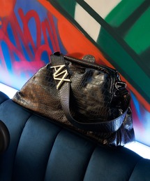 ARMANI EXCHANGE | 【A|X アルマーニ エクスチェンジ】クロコ柄　フラップハンドバッグ(ハンドバッグ)