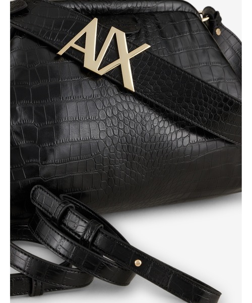 セール】【A|X アルマーニ エクスチェンジ】クロコ柄 フラップ
