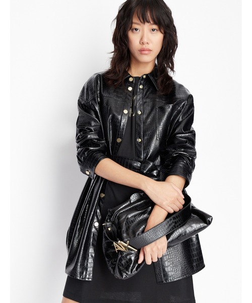 セール】【A|X アルマーニ エクスチェンジ】クロコ柄 フラップ