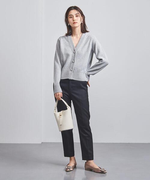 UNITED ARROWS（ユナイテッドアローズ）の「W/CA ビジュー カーディガン（カーディガン/ボレロ・レディース・ライトグレー/ネイビー/オフホワイト・FREE）」の11枚目の写真