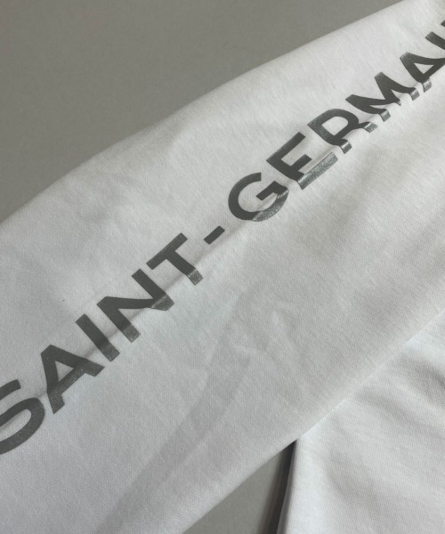 PARIS SAINT-GERMAIN(パリサンジェルマン)の「PSG-Hoodie【Emblem】/パリサンジェルマン エンブレム パーカー(パーカー・メンズ・ホワイト/ブラック・L/XL/M)」の8枚目の写真