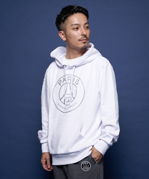 PARIS SAINT-GERMAIN(パリサンジェルマン)の「PSG-Hoodie【Emblem】/パリサンジェルマン エンブレム パーカー(パーカー・メンズ・ホワイト/ブラック・L/XL/M)」の9枚目の写真