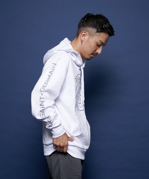 PARIS SAINT-GERMAIN(パリサンジェルマン)の「PSG-Hoodie【Emblem】/パリサンジェルマン エンブレム パーカー(パーカー・メンズ・ホワイト/ブラック・L/XL/M)」の19枚目の写真