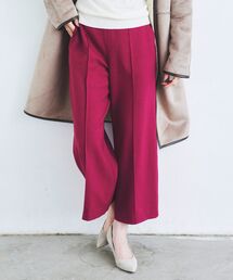 le.coeur blanc | ウールライクワイドクロップドパンツ(スラックス)