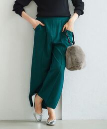 le.coeur blanc | ウールライクワイドクロップドパンツ(スラックス)