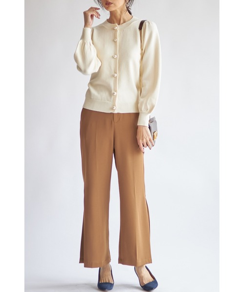 &. NOSTALGIA（アンドドットノスタルジア）の「パールボタンカーディガン（カーディガン/ボレロ・レディース・アイボリー/ブラック/レッド/キャメル・FREE）」の13枚目の写真