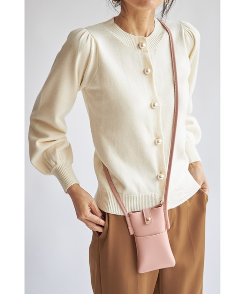 &. NOSTALGIA（アンドドットノスタルジア）の「パールボタンカーディガン（カーディガン/ボレロ・レディース・アイボリー/ブラック/レッド/キャメル・FREE）」の15枚目の写真