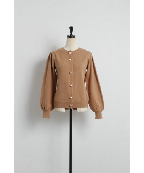 &. NOSTALGIA（アンドドットノスタルジア）の「パールボタンカーディガン（カーディガン/ボレロ・レディース・アイボリー/ブラック/レッド/キャメル・FREE）」の19枚目の写真