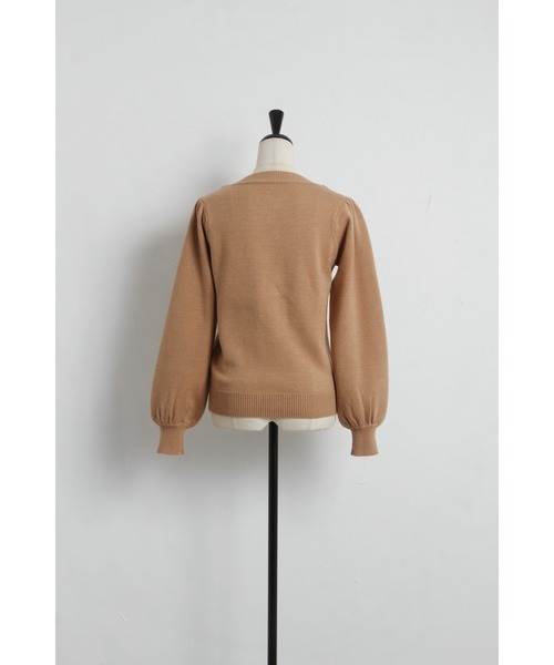 &. NOSTALGIA（アンドドットノスタルジア）の「パールボタンカーディガン（カーディガン/ボレロ・レディース・アイボリー/ブラック/レッド/キャメル・FREE）」の21枚目の写真