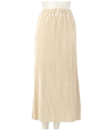 起毛プリーツロングスカート