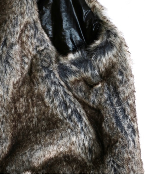 SUNNY  SPORTS（サニースポーツ）の「SUNNY SPORTS / サニースポーツ BIG FUR VEST ビッグ ファーベストユニセックス（ベスト・メンズ・ブラウン/グレー・MEDIUM/FREE）」の21枚目の写真