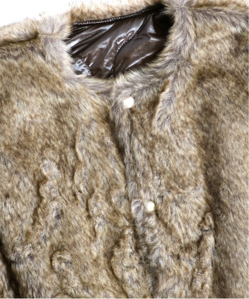 SUNNY  SPORTS（サニースポーツ）の「SUNNY SPORTS / サニースポーツ BIG FUR VEST ビッグ ファーベストユニセックス（ベスト・メンズ・ブラウン/グレー・MEDIUM/FREE）」の14枚目の写真