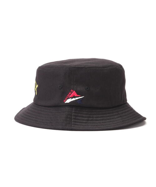 AVIREX（アヴィレックス）の「Ａ-STAR LOGO BUCKET HAT / Ａスター ロゴ バケット ハット / AVIREX / アヴィレックス（ハット・メンズ・ホワイト系2/オレンジ/ブラック・F）」の5枚目の写真