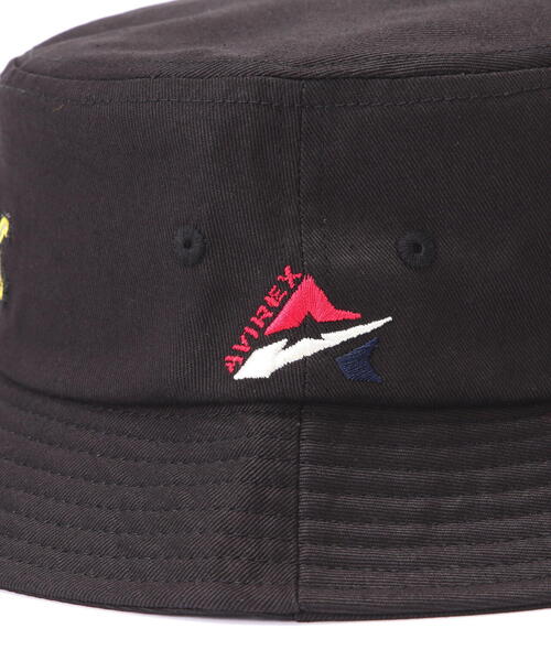AVIREX（アヴィレックス）の「Ａ-STAR LOGO BUCKET HAT / Ａスター ロゴ バケット ハット / AVIREX / アヴィレックス（ハット・メンズ・ホワイト系2/オレンジ/ブラック・F）」の7枚目の写真