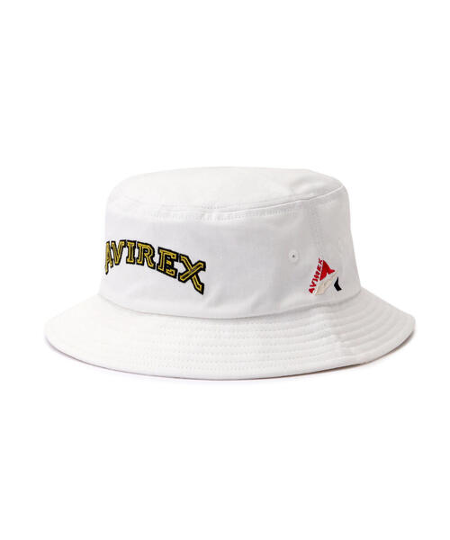 AVIREX（アヴィレックス）の「Ａ-STAR LOGO BUCKET HAT / Ａスター ロゴ バケット ハット / AVIREX / アヴィレックス（ハット・メンズ・ホワイト系2/オレンジ/ブラック・F）」の12枚目の写真