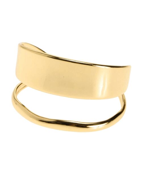 EVRIS（エヴリス）の「METAL BIG バングル（バングル/リストバンド・レディース・シルバー/ゴールド・FREE）」の10枚目の写真