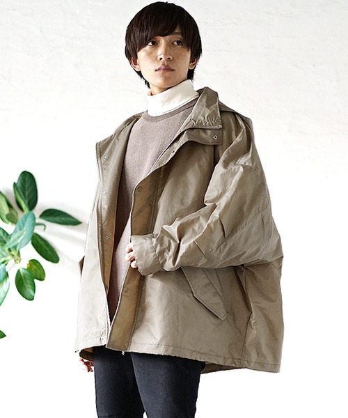 MinoriTY（マイノリティ）の「ドルマンシルエットマウンテンパーカー（マウンテンパーカー・メンズ・ブラック/ベージュ/グレイッシュベージュ・L/M）」の8枚目の写真