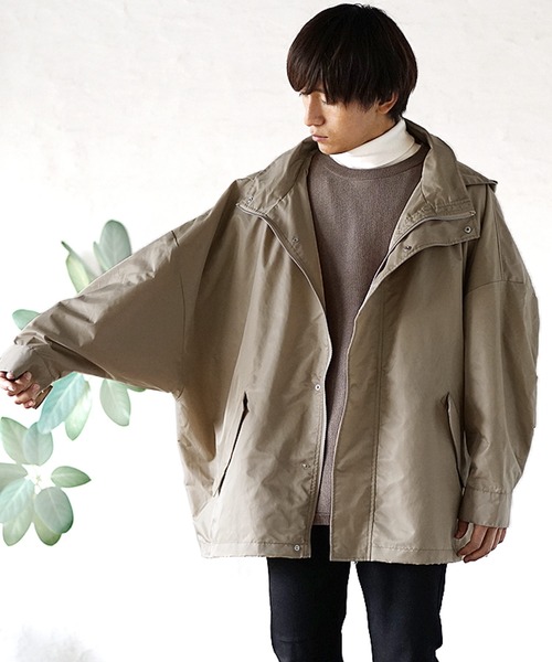 MinoriTY（マイノリティ）の「ドルマンシルエットマウンテンパーカー（マウンテンパーカー・メンズ・ブラック/ベージュ/グレイッシュベージュ・L/M）」の9枚目の写真