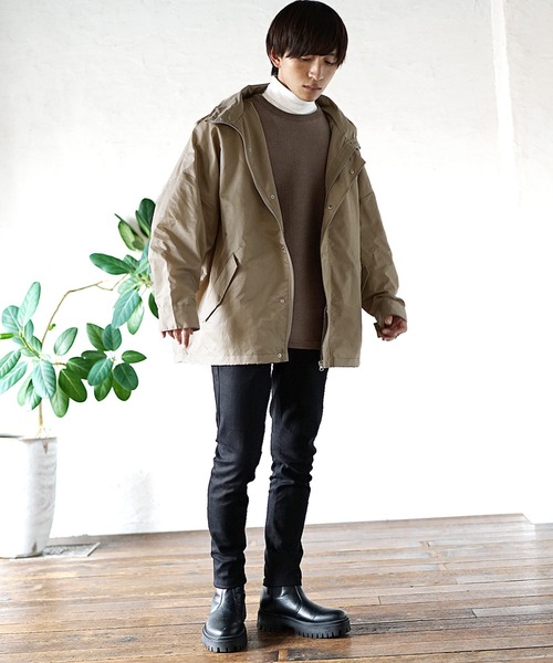 MinoriTY（マイノリティ）の「ドルマンシルエットマウンテンパーカー（マウンテンパーカー・メンズ・ブラック/ベージュ/グレイッシュベージュ・L/M）」の11枚目の写真