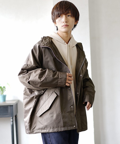 MinoriTY（マイノリティ）の「ドルマンシルエットマウンテンパーカー（マウンテンパーカー・メンズ・ブラック/ベージュ/グレイッシュベージュ・L/M）」の12枚目の写真