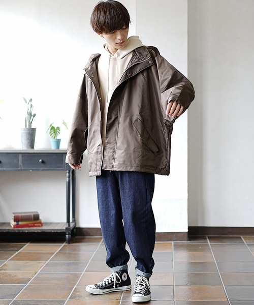 MinoriTY（マイノリティ）の「ドルマンシルエットマウンテンパーカー（マウンテンパーカー・メンズ・ブラック/ベージュ/グレイッシュベージュ・L/M）」の16枚目の写真