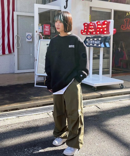 デニム パンツ バルーン ワイド 綿100％ レディース ボトムス