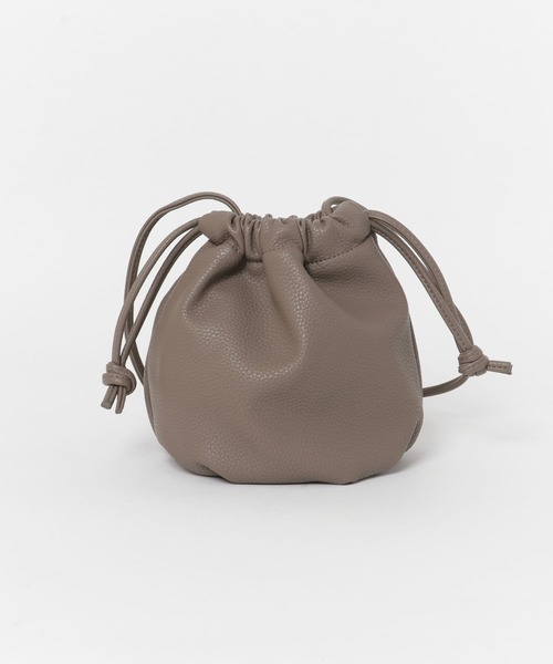 SENSE OF PLACE by URBAN RESEARCH（センスオブプレイスバイアーバンリサーチ）の「巾着ショルダーバッグ（ショルダーバッグ・レディース・モカ/グリーン/ブラック/アイボリー・ONE）」の9枚目の写真