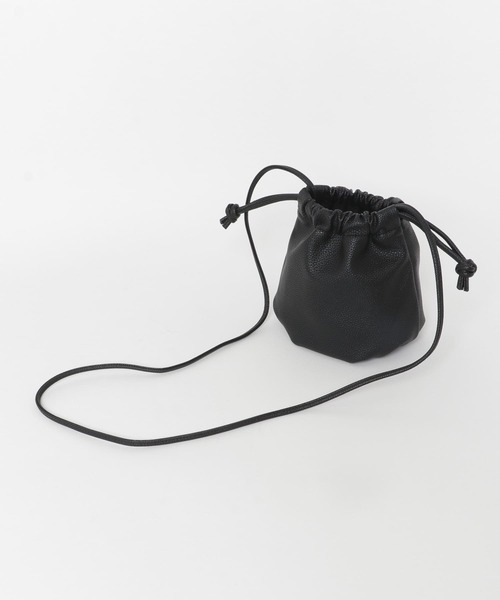 SENSE OF PLACE by URBAN RESEARCH（センスオブプレイスバイアーバンリサーチ）の「巾着ショルダーバッグ（ショルダーバッグ・レディース・モカ/グリーン/ブラック/アイボリー・ONE）」の16枚目の写真