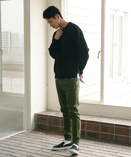 BAYFLOW（ベイフロー）の「MVSテンジクニットプルオーバー（ニット/セーター・メンズ・ブラック/レッド/モカ/ベージュ/ネイビー・MEDIUM/LARGE）」の18枚目の写真