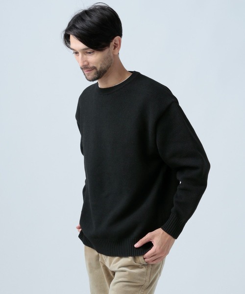 BAYFLOW（ベイフロー）の「MVSテンジクニットプルオーバー（ニット/セーター・メンズ・ブラック/レッド/モカ/ベージュ/ネイビー・MEDIUM/LARGE）」の6枚目の写真