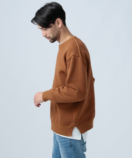 BAYFLOW（ベイフロー）の「MVSテンジクニットプルオーバー（ニット/セーター・メンズ・ブラック/レッド/モカ/ベージュ/ネイビー・MEDIUM/LARGE）」の21枚目の写真