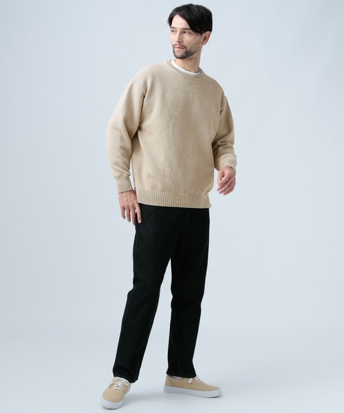 BAYFLOW（ベイフロー）の「MVSテンジクニットプルオーバー（ニット/セーター・メンズ・ブラック/レッド/モカ/ベージュ/ネイビー・MEDIUM/LARGE）」の19枚目の写真