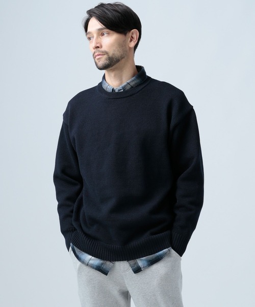 BAYFLOW（ベイフロー）の「MVSテンジクニットプルオーバー（ニット/セーター・メンズ・ブラック/レッド/モカ/ベージュ/ネイビー・MEDIUM/LARGE）」の10枚目の写真