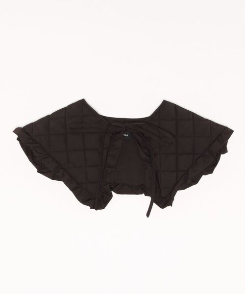 NATURAL BEAUTY BASIC（ナチュラルビューティーベーシック）の「キルティングつけ衿（付け襟・レディース・ベージュ/ブラック・ﾌﾘ-）」の5枚目の写真