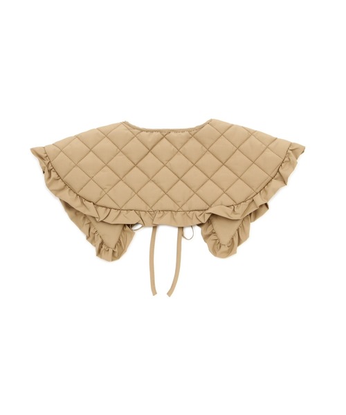 NATURAL BEAUTY BASIC（ナチュラルビューティーベーシック）の「キルティングつけ衿（付け襟・レディース・ベージュ/ブラック・ﾌﾘ-）」の7枚目の写真