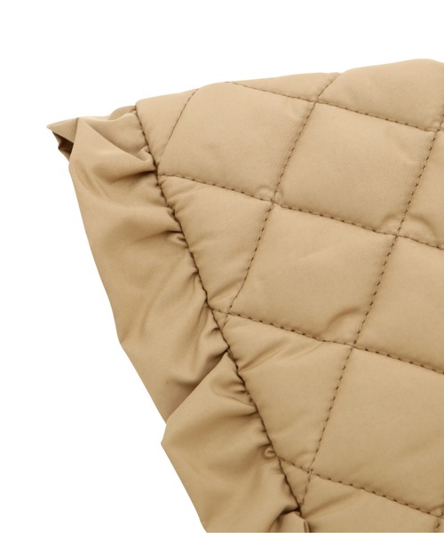 NATURAL BEAUTY BASIC（ナチュラルビューティーベーシック）の「キルティングつけ衿（付け襟・レディース・ベージュ/ブラック・ﾌﾘ-）」の9枚目の写真