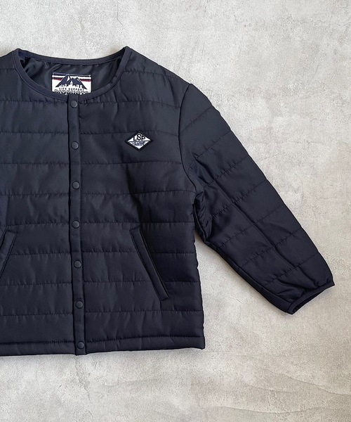 Life Support Products(ライフサポートプロダクツ)の「ノーカラーキルトジャケット(80~150cm)(ノーカラージャケット・キッズ・ブラウン/オレンジ/ブルー/ブラック/マスタード/グリーン・80/90/95/100/110/120/130/140/150)」の9枚目の写真